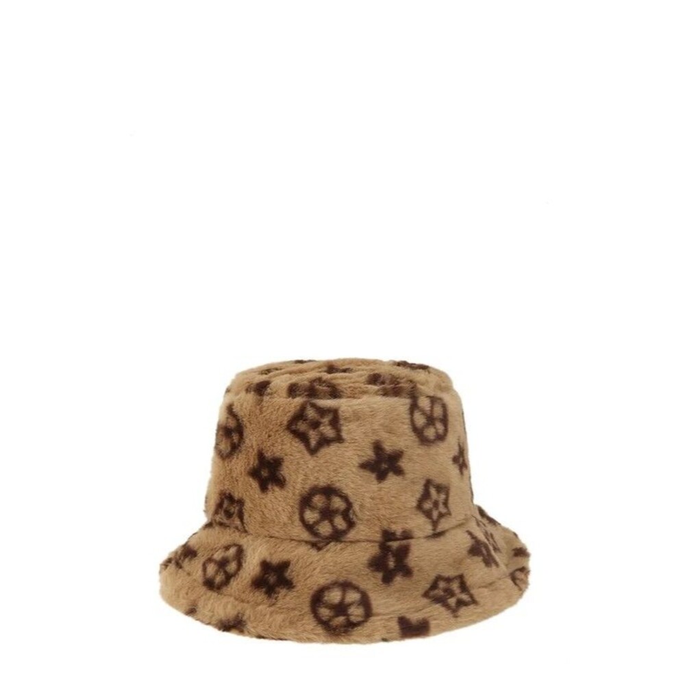 Geometric Pattern Fur Bucket Hat